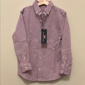 Vineyard Vines Boys Seersucker Long-sleeve Button Down Shirt, Size 7